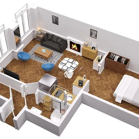 Apartman Superbe, T2 Spacieux 50m², Hypercentre, Neuf, Rdc *